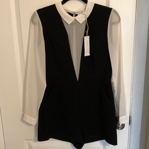 BCBC Black & White Romper